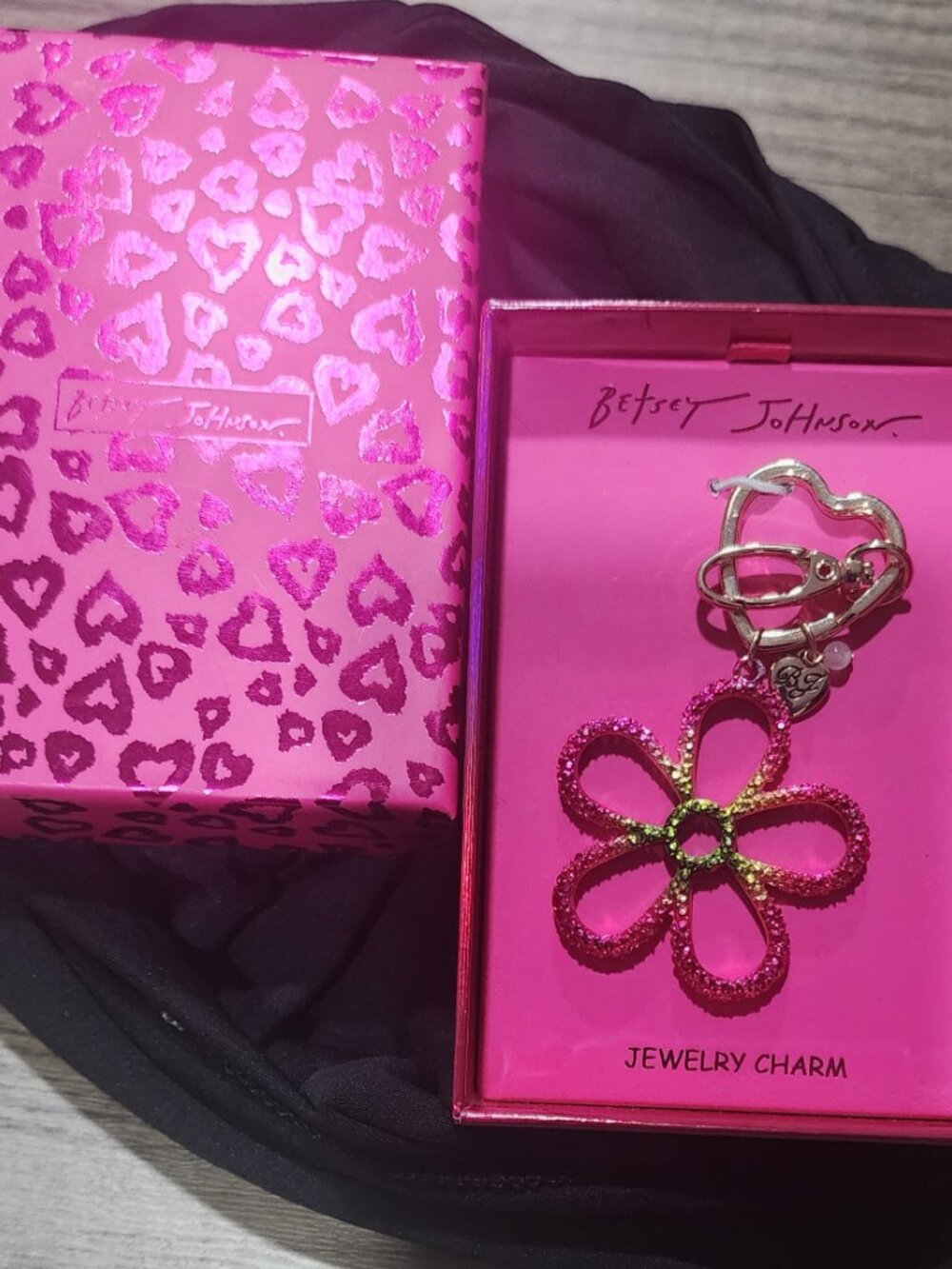 Betsey Johnson keychain/ purse charm